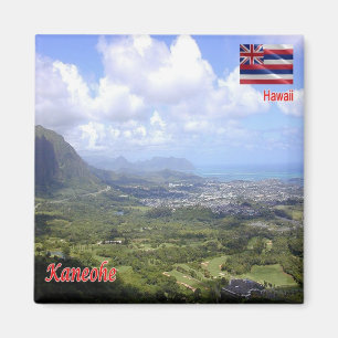 Imã zHI007 KANEOHE, HAWAII, Panorama, Oceânia, frigorí