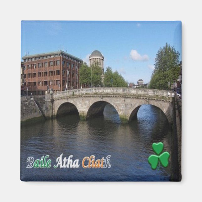 Imã zIE008 DUBLIN, Irlanda, Fridge (Frente)