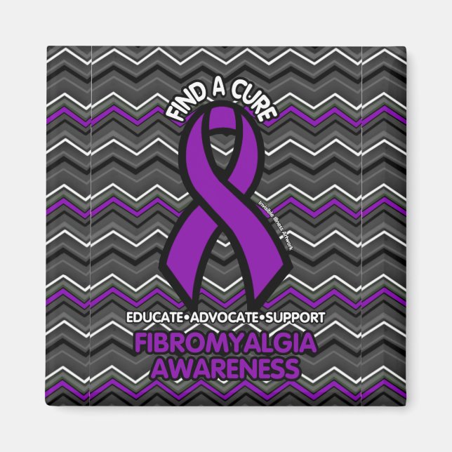 Imã Zig Zag Roxo...Fibro (Frente)