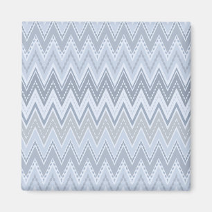 Imã Zigue-zague azul claro