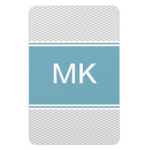 Ímã Ziguezague cinzento simples