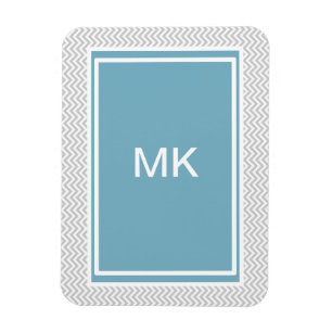 Ímã Ziguezague cinzento simples