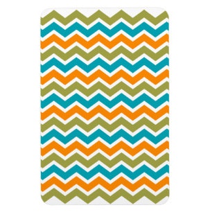 Ímã Ziguezague tribal vibrante do pavão