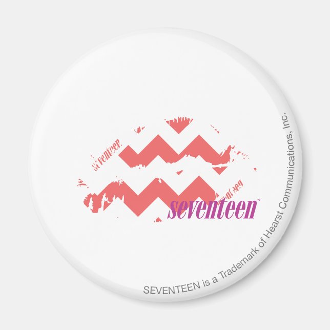 Imã ZigZag Rosa (Frente)