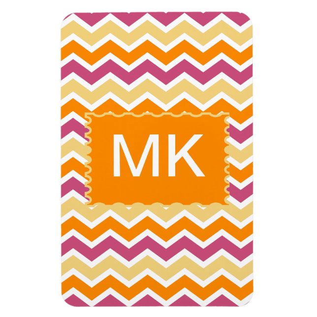 Ímã ZigZag tribal vibrante (Vertical)