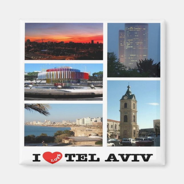 Imã zIL007 eu amo TEL AVIV, Israel Oriente Médio, Frid (Frente)