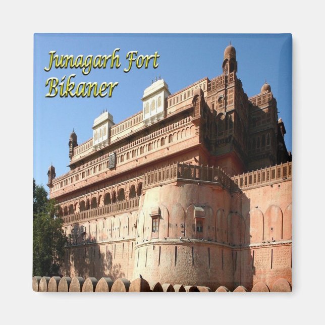 Imã zIN031 JUNAGARH FORT BIKANER, Índia, Fridge (Frente)