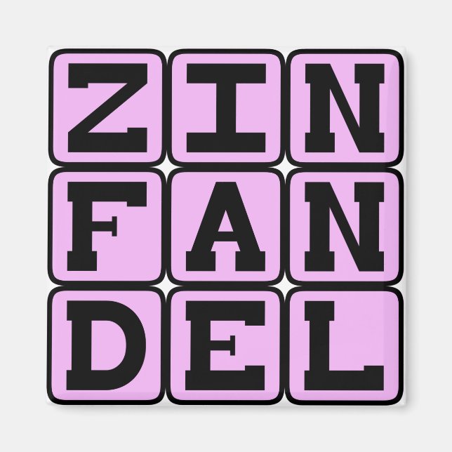 Imã Zinfandel, Tipo de Vinho Branco (Frente)
