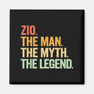 Imã Zio Man Myth Legend Retro Artwork