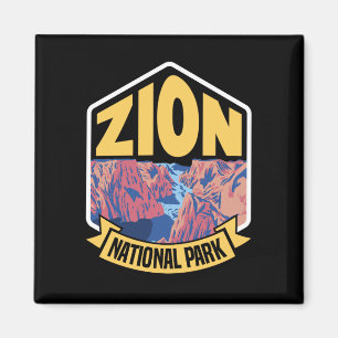 Imã Zion National Park Utah Retro