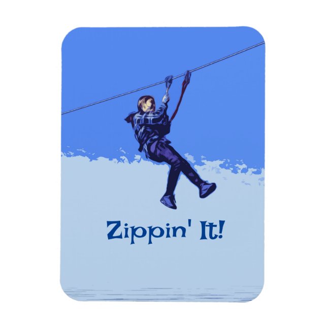 Ímã Zippin! - Cavaleiro Zipline (Vertical)