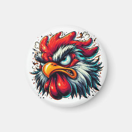 Imã "Zippy the Vivid Rooster" Magnet