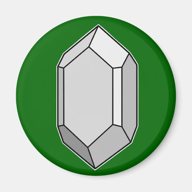 Imã Zircon Crystal Geology (Frente)