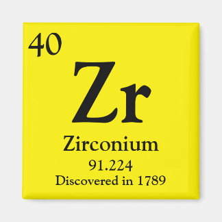 Imã Zircônio Mesa periódica