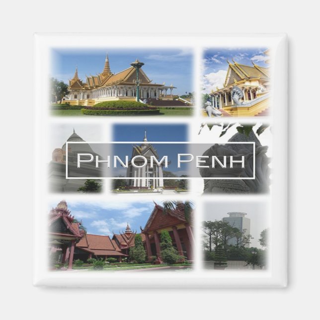 Imã zKH004 PHNOM PENH, Camboja, Ásia, frigorífico (Frente)
