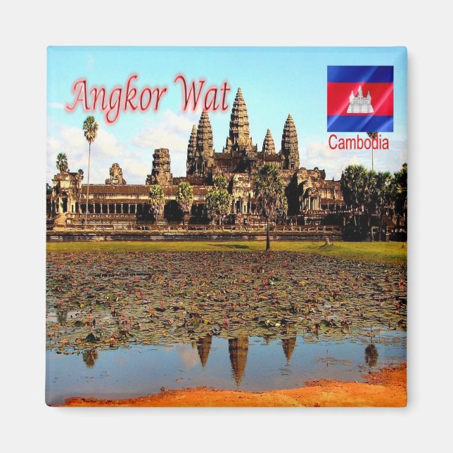 Imã zKH005 ANGKOR WAT, Camboja, Ásia, frigorífico (Frente)