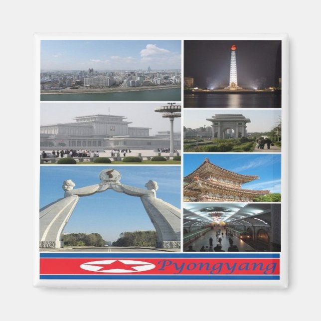 Imã zKP003 PYONGYANG, Coreia do Norte, frigorífico (Frente)