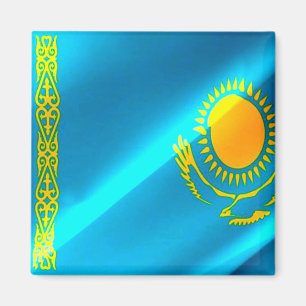 Imã zKZ002 Kazakh acenando FLAG Cazaquistão, Fridge