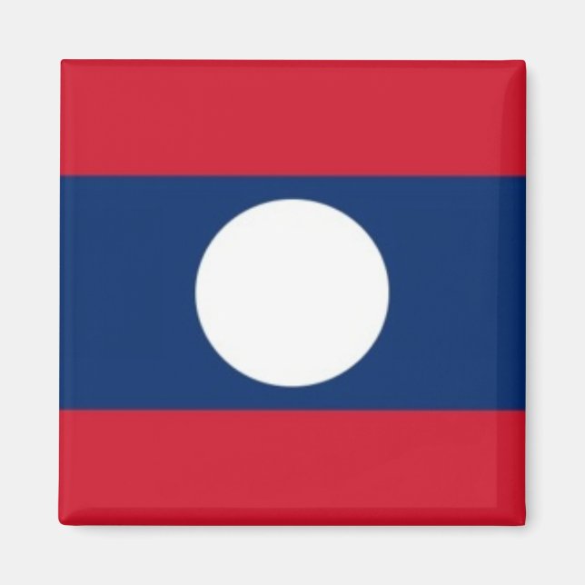 Imã zLA001 FLAG LAOS, frigorífico (Frente)