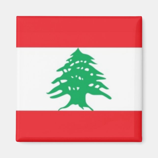 Imã zLB001 Libanês FLAG Líbano, frigorífico (Frente)