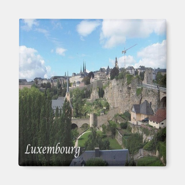 Imã zLU005 LUXEMBOURG, frigorífico (Frente)