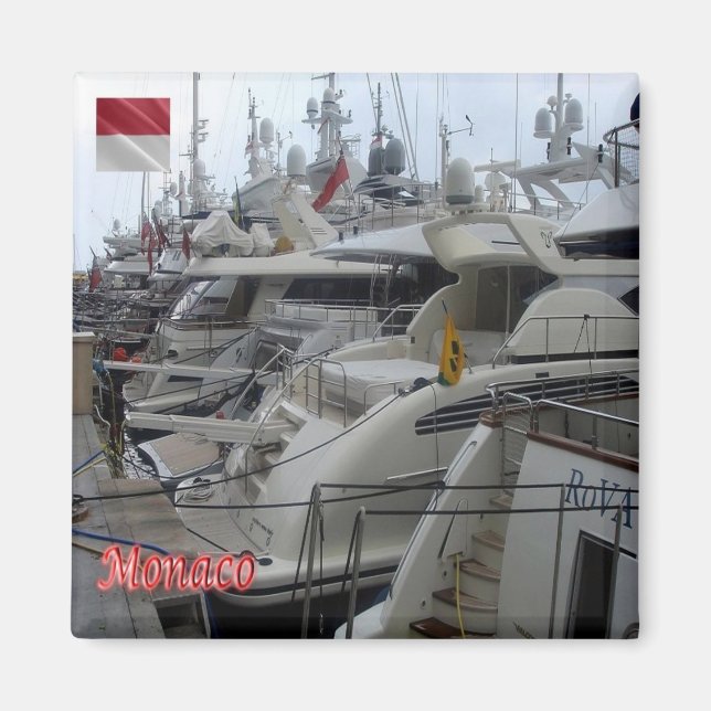 Imã zMC003 Yachts em MONACO, Fridge (Frente)