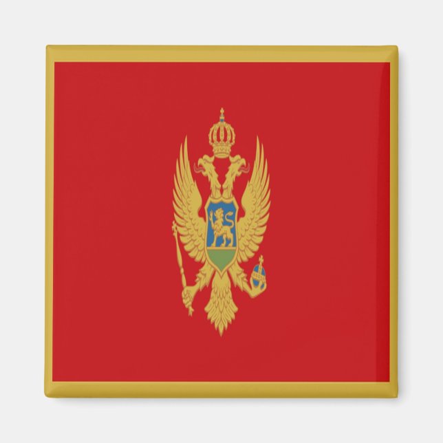 Imã zME001 Montenegro FLAG, Montenegro, Fridge (Frente)