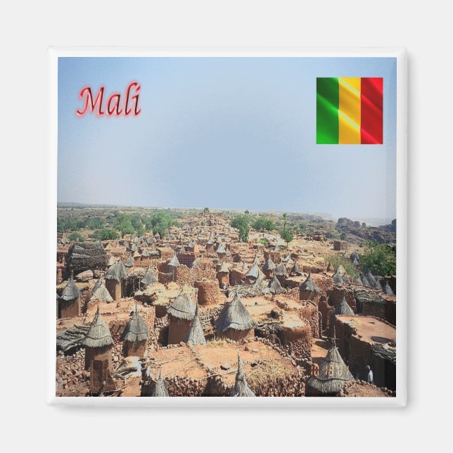 Imã zML006 MALI, Endelou, África, geladeira (Frente)