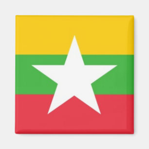Imã zMM001 Burmese FLAG Myanmar, geladeira