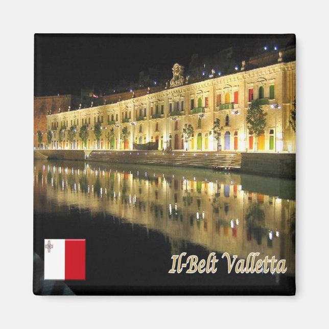 Imã zMT011 IL-BELT, VALLETTA, Malta, Fridge (Frente)