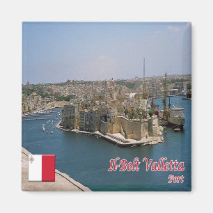 Imã zMT013 IL BELT VALLETTA port, Malta, Fridge