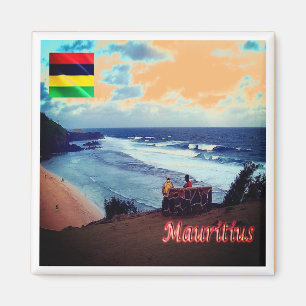 Imã zMU018 MAURITIUS, As rochas pretas, África, gelade