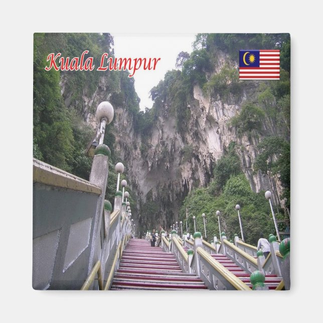 Imã zMY013 BATU CAVES Kuala Lumpur, Malásia, frigorífi (Frente)