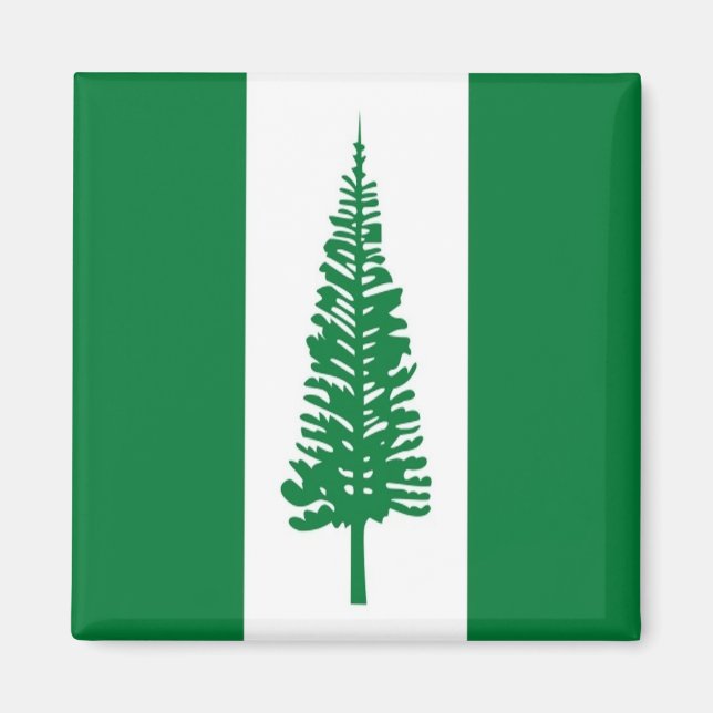 Imã ZNF001 NORFOLK ISLANDS FLAG, Oceânia, frigorífico (Frente)