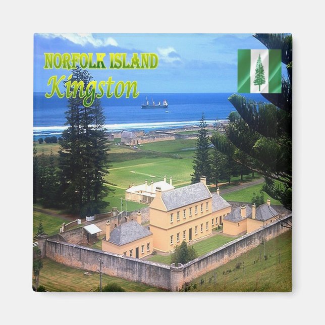 Imã zNF005 KINGSTON, NORFOLK ISLAND, Oceânia, frigoríf (Frente)