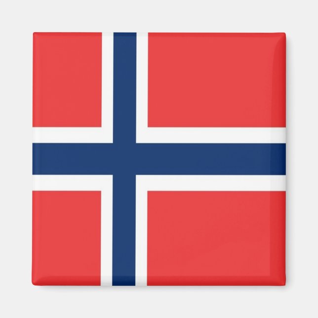 Imã zNO001 NORWEGIAN FLAG, Norway, Fridge (Frente)