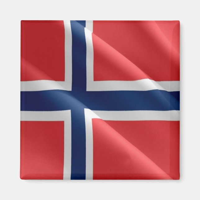 Imã zNO002 FLAG de acendimento NORUEGUÊS, Noruega, fri (Frente)