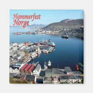 Imã zNO016 HAMMERFEST, Norway, Europe, Fridge