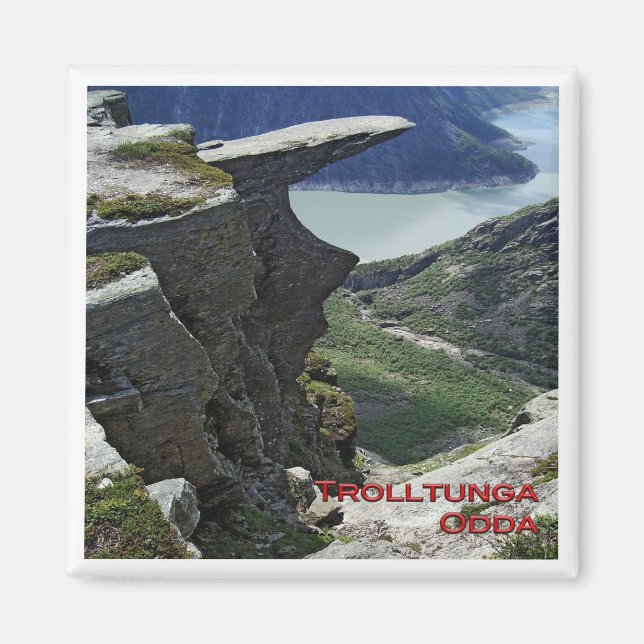 Imã zNO084 TROLLTUNGA, ODDA, Noruega, frigorífico (Frente)