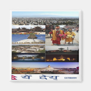 Imã zNP007 Mosaico KATHMANDU, Nepal, Ásia, frigorífico