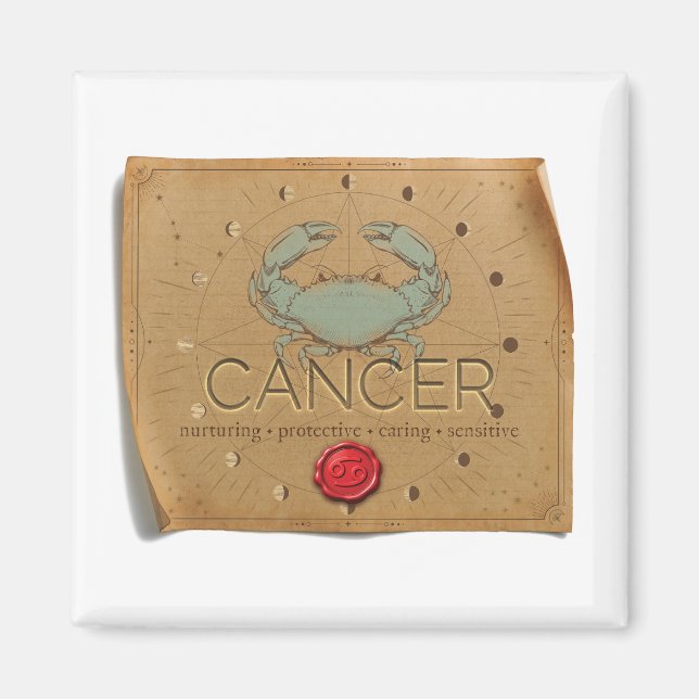Imã ZODIAC - Cancer - Magnet (Frente)