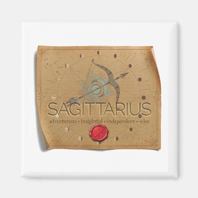 Imã ZODIAC - Sagittarius - Magnet (Frente)