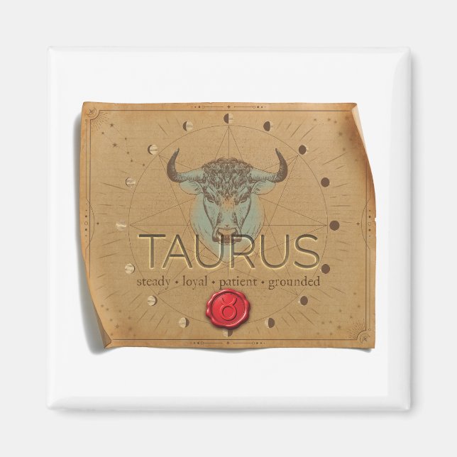Imã ZODIAC - Taurus - Magnet (Frente)