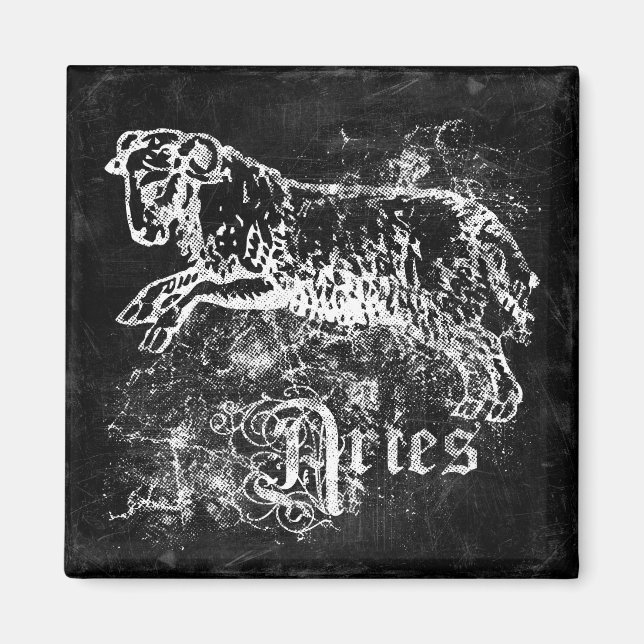 Imã Zodiac Vintage Aries (Frente)