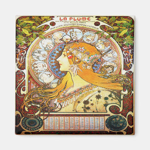 Imã Zodíaco 1896 de Alfons Mucha