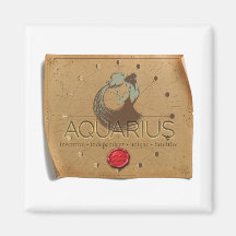 ZODÍACO - Aquário - Ímã