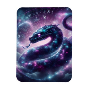 Ímã Zodíaco da Galáxia da Serpente Cósmica Astrologia