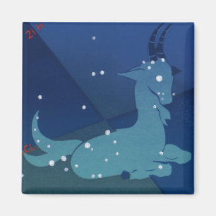 Imã Zodíaco do vintage, constelação do Capricórnio