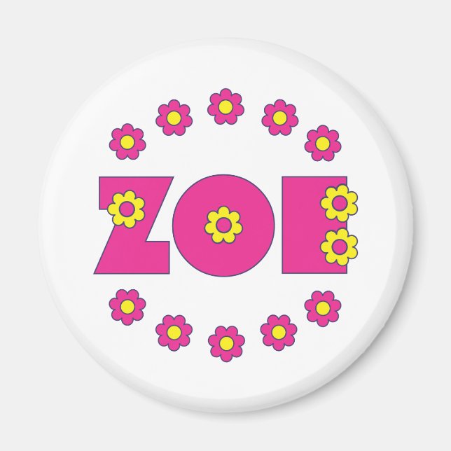 Imã Zoe Flores Rosa (Frente)