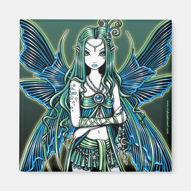 Imã "Zoe" Magneta Celestial de Arte Fada (Frente)